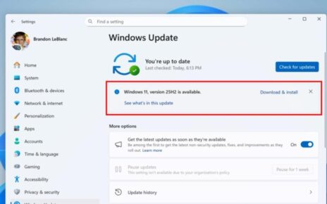 windows 11 25h2 rolling out
